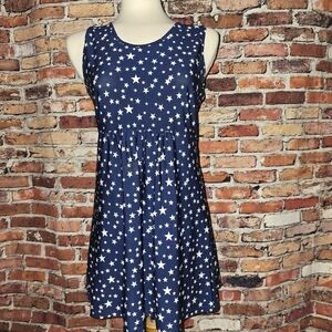 Simply Aster Sleevelss Minidress With Stars Size Medium